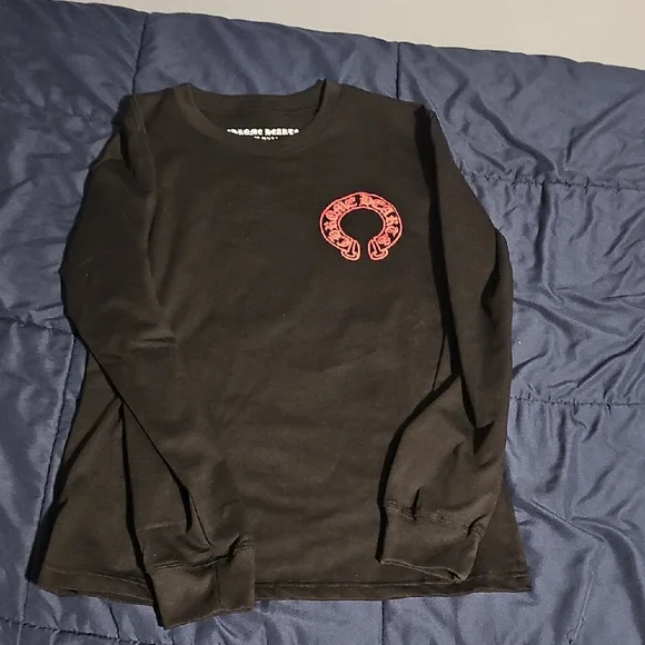 Chrome Hearts Black Tee with Red and White Design - Picture 12 of 16